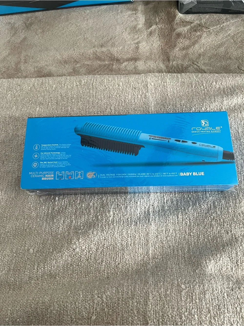 Blue Multi-Purpose Ceramic Hair Brush - Men's Grooming